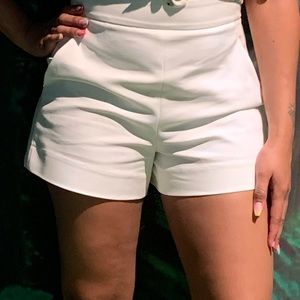Zara white shorts